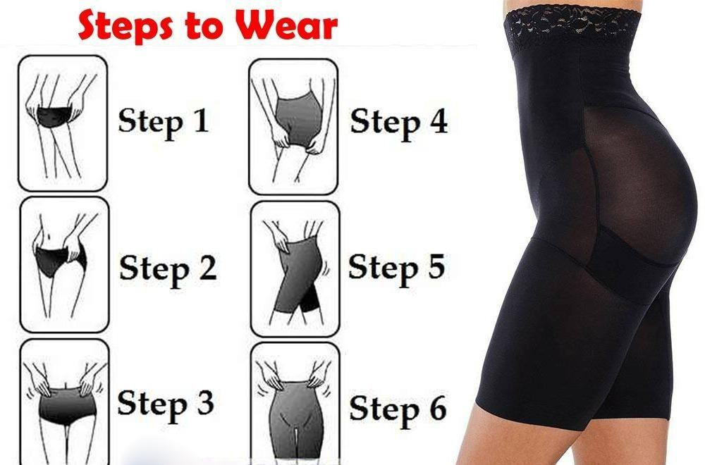 4-in-1 Quick Slim Tummy, Back, Thighs, Hips Body Shaper (Pack of 2)